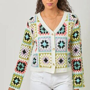 Crochet Cardigan Top